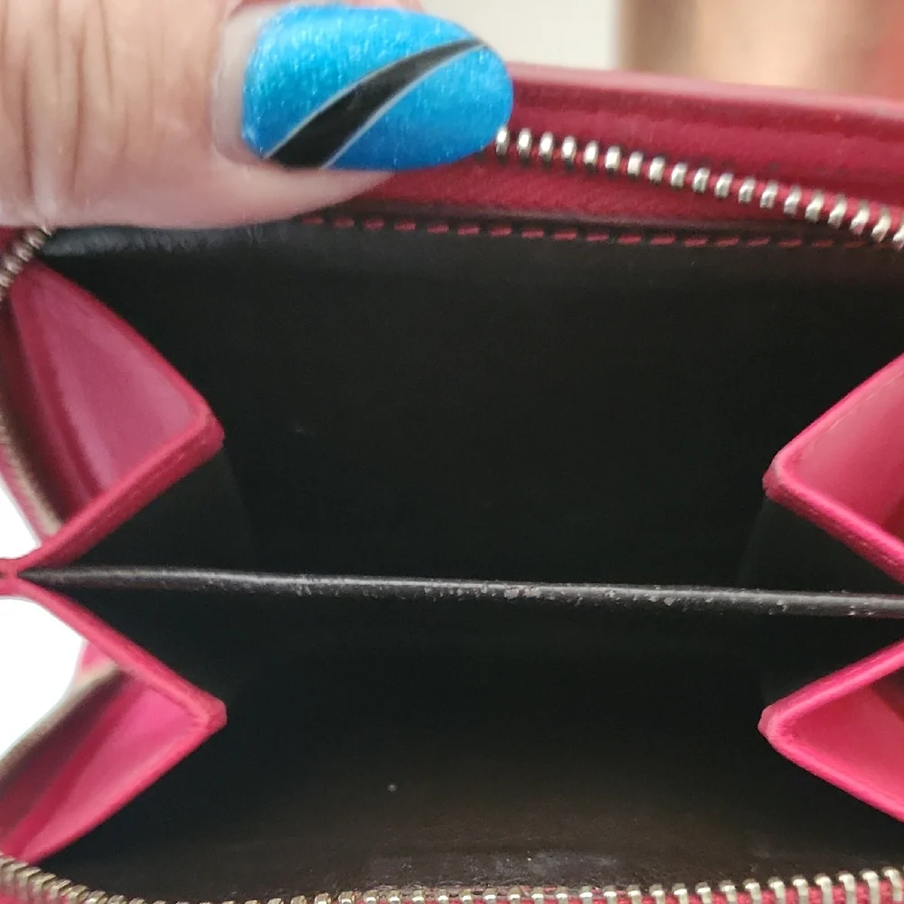 Bottega Veneta Red Leather Wallet with Intrecciato Pattern - Picture 13 of 14